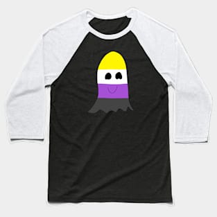 Nonbinary Pride Ghost Baseball T-Shirt